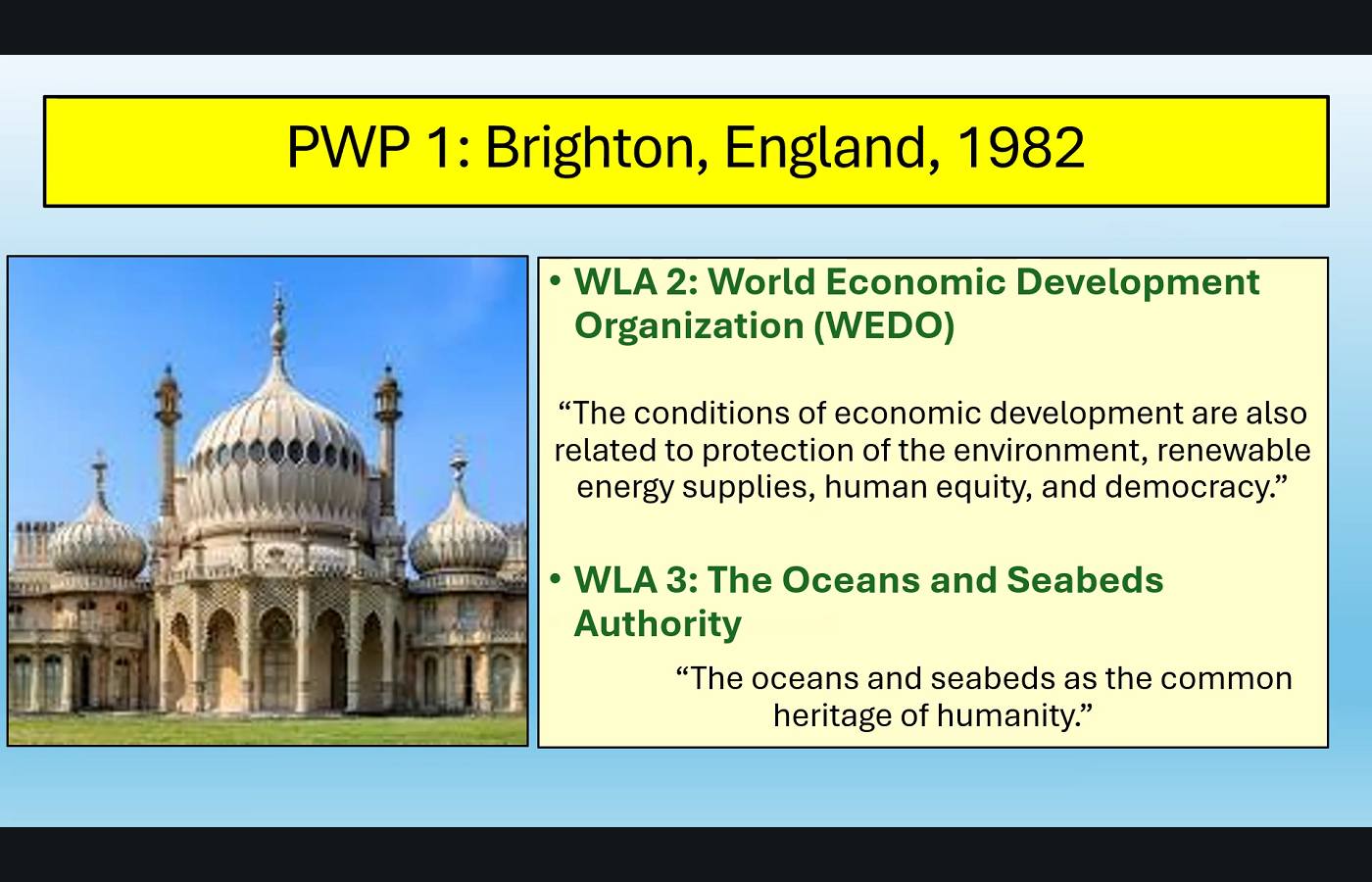 1982 · Brighton: first session